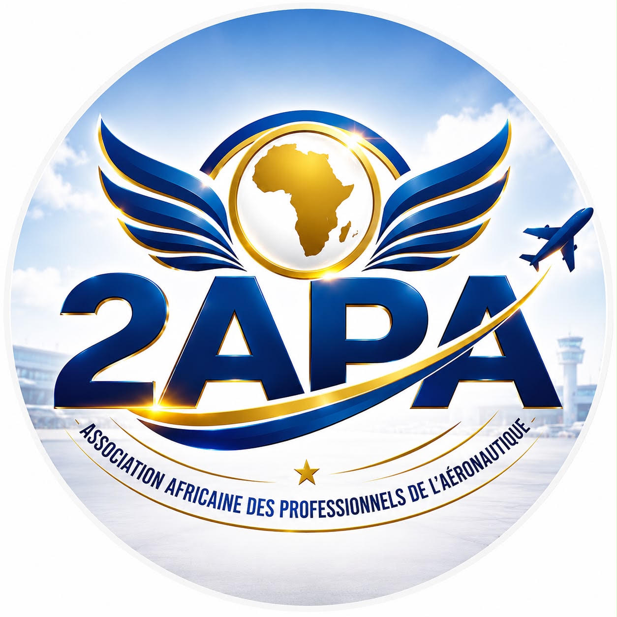 2APA – the African Association of Aeronautics Professionals (Association Africaine des Professionnels de l'Aéronautique) logo